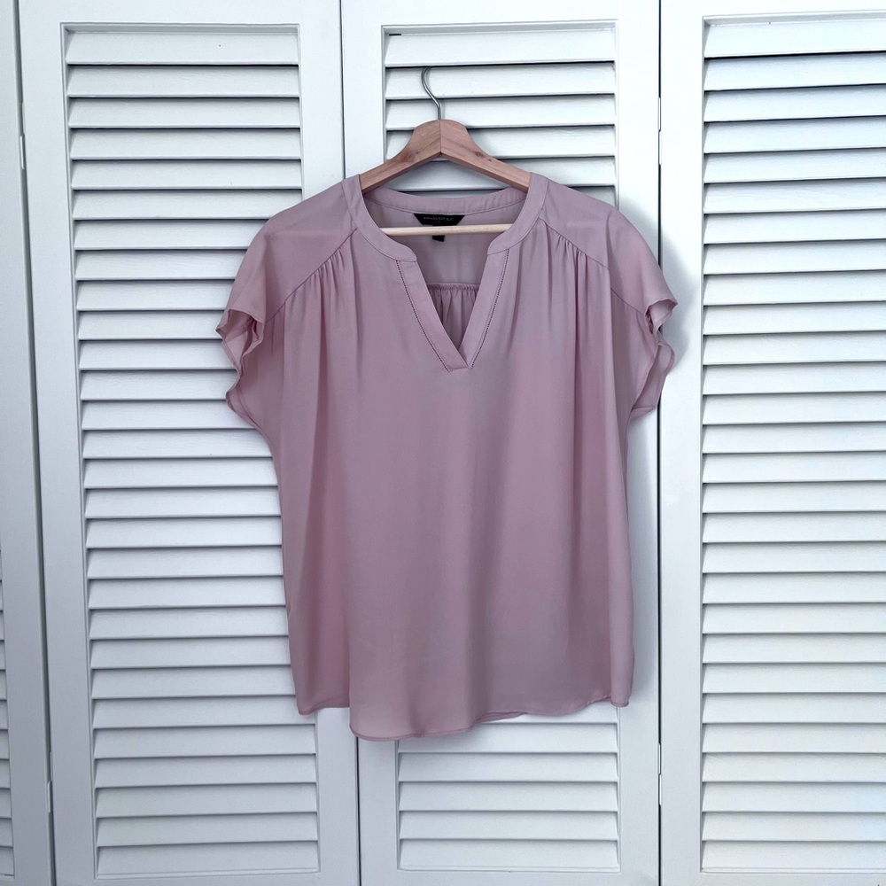 Banana Republic Soft Pink Shirt Blouse